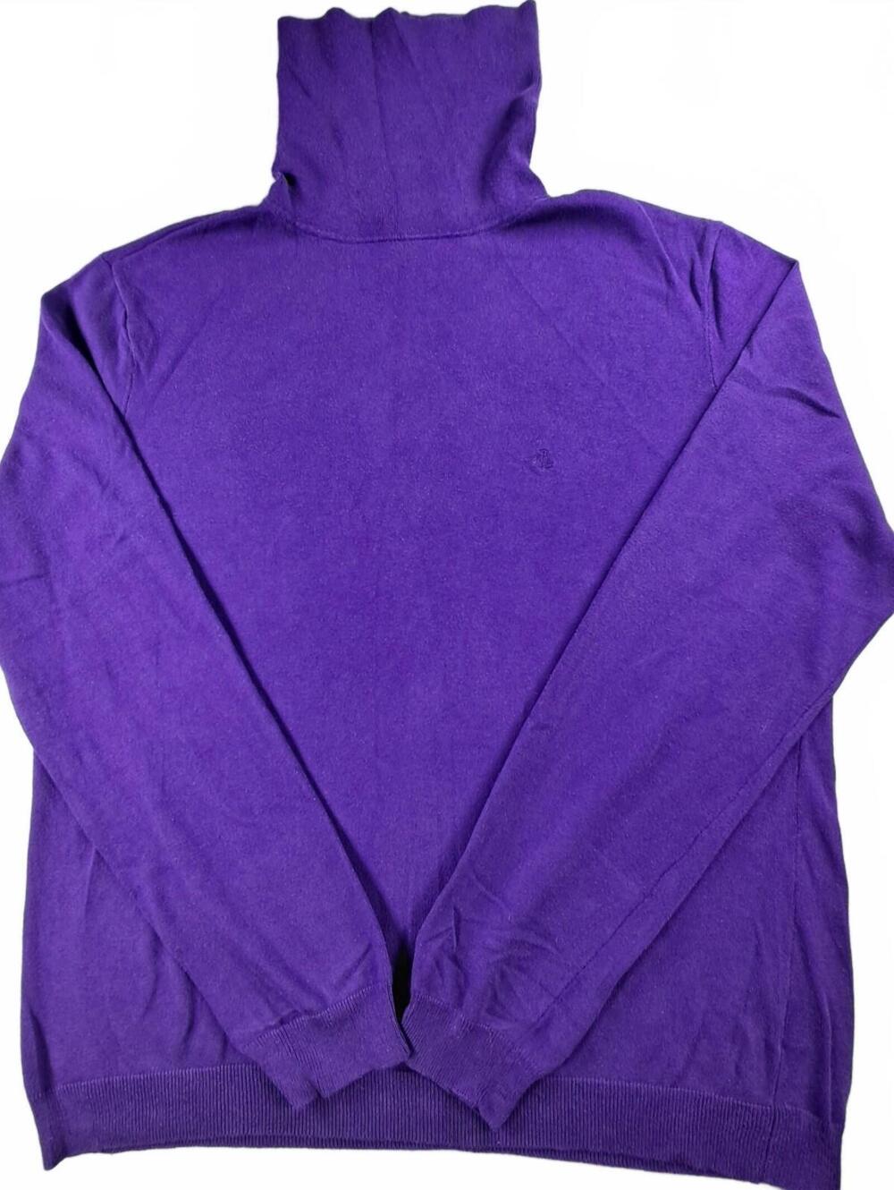 Lauren Ralph Lauren Women's XL Purple Turtleneck Sweater